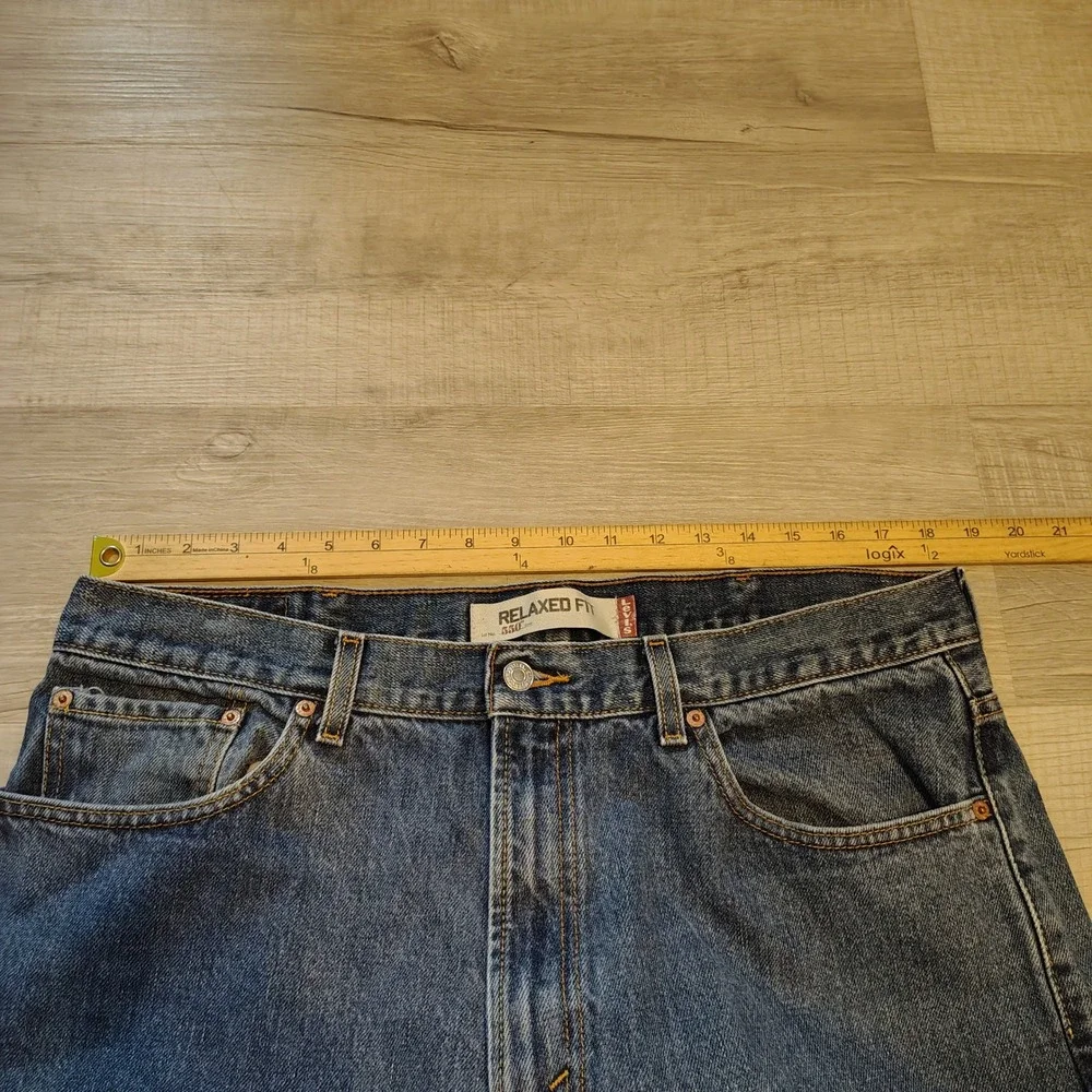 Y2k Levis 550 Relaxed Fit Jeans Mens 38x32 Medium Wash Blue Cotton Denim 550